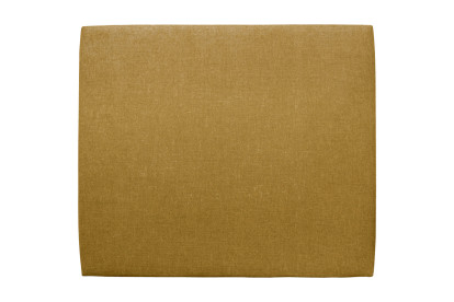 Tête de lit 140 cm Tapissée - Tissu Toile Natté Jaune