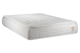 Pack lit complet 180x200 cm - Matelas + 2 Sommiers Blancs + 2 oreillers + Couette - Vingt-Quatre PLUS