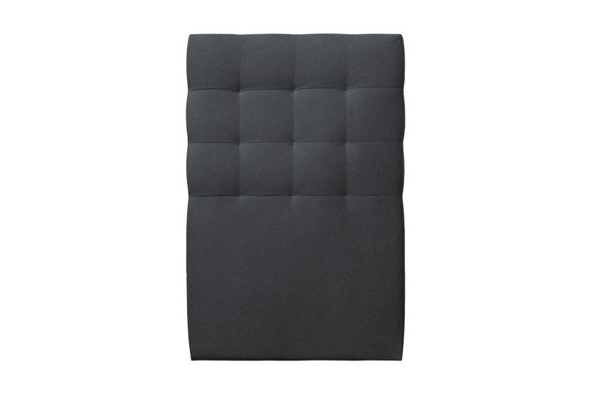 Lit 90x190 cm avec Tête de lit capitonnée - Tissu Velours