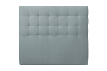 Tête de lit 160 cm Capitonnée - Tissu Velours Gris Bleute