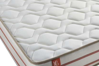Ensemble Matelas Sommier 90x190 cm - Sommier Beige (en kit) - Le Doux