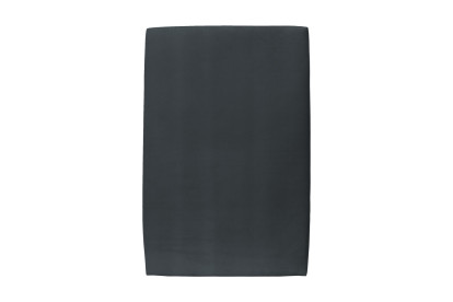 Lit 90x190 cm - Sommier tapissier H35 cm + tête de lit tapissée - Tissu Velours Gris Anthracite