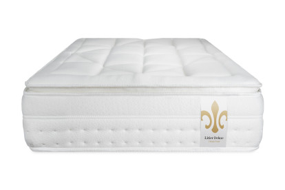 Ensemble Matelas Sommier 90x200 cm - Sommier Gris (déjà monté) - Vingt-Huit PLUS