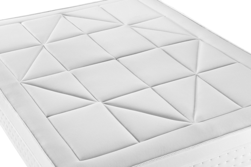 Matelas 180x200 cm Ressorts ensachés et Mémoire de forme - Vingt-Huit