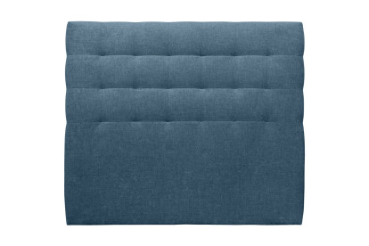 Tête de lit 160 cm Capitonnée - Tissu Toile Natté Bleu Ocean