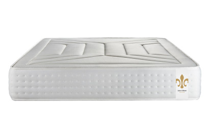 Pack lit complet 160x200 cm - Matelas + 2 Sommiers Gris + 2 oreillers + Couette - Vingt-Quatre
