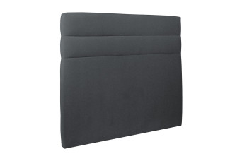 Tête de lit 160 cm Lignes - Tissu Velours Gris Anthracite