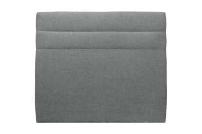 Tête de lit 200 cm Lignes - Tissu Toile Natté Gris Anthracite