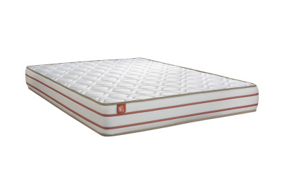 Ensemble Matelas Sommier 160x200 cm - 2 Sommiers Beige - Le Doux