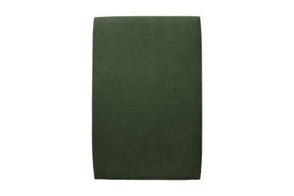 Lit 90x200 cm - Sommier tapissier H29 cm + tête de lit tapissée - Tissu Toile natté Vert Kaki