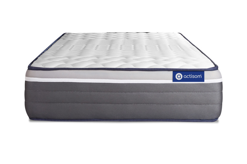 Ensemble Matelas Sommier 80x200 cm - Sommier Blanc (en kit) - Actiflex Plus