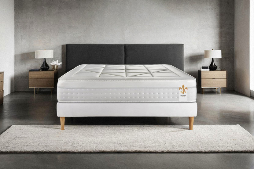 Matelas 180x200 cm Ressorts ensachés et Mémoire de forme - Vingt-Huit