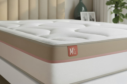 Ensemble Matelas Sommier 160x200 cm - 2 Sommiers Blanc - Le Cosy