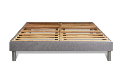 Ensemble Matelas Sommier 160x200 cm - Sommier Gris (en kit) - BodyFit