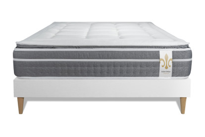 Ensemble Matelas Sommier 140x200 cm - Sommier Blanc (en kit) - Trente PLUS