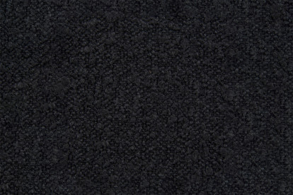 Lit 200x200 cm - Sommier à lattes H29 cm + tête de lit à lignes - Tissu Bouclette Noir