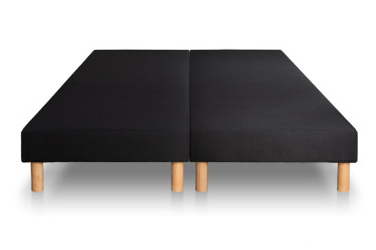 Pack lit complet 180x200 cm - Matelas + 2 Sommiers Noirs + 2 oreillers + Couette - Exclusive