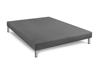 Ensemble Matelas Sommier 160x200 cm - Sommier Gris (déjà monté) - Bodyzone+