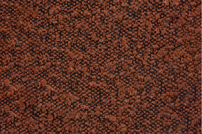 Tête de lit 200 cm Capitonnée - Tissu Bouclette Terracotta