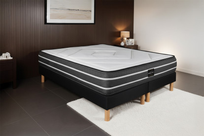 Matelas 140x200 cm Ressorts ensachés et Mémoire de forme - Exclusive