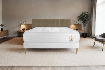 Matelas 200x200 cm Ressorts ensachés et Mémoire de forme - Vingt-Huit PLUS