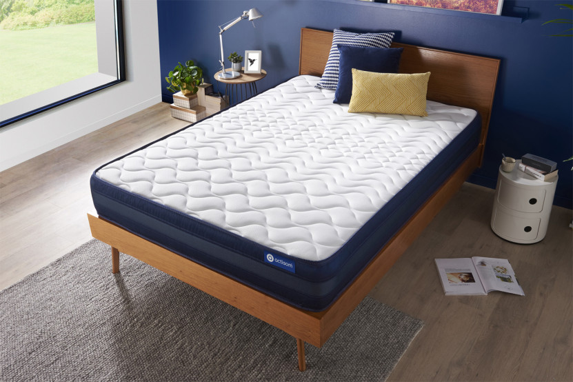 Matelas 120x200 cm Ressorts ensachés et Mémoire de forme - Actiflex Tech