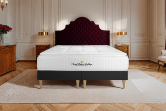 Ensemble Matelas Sommier 160x200 cm - 2 Sommiers Noir - George V