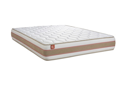 Ensemble Matelas Sommier 180x200 cm - 2 Sommiers Blanc - Le Délicat
