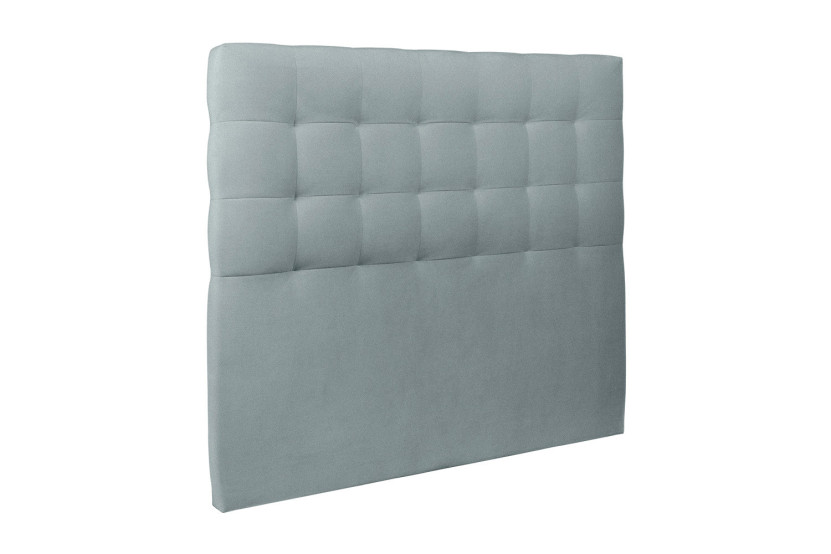 Lit 160x200 cm avec Tête de lit capitonnée - Tissu Velours