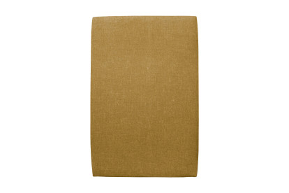 Lit 90x190 cm - Sommier tapissier H29 cm + tête de lit tapissée - Tissu Toile natté Jaune