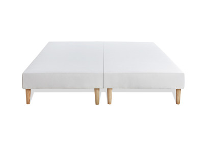 Ensemble Matelas Sommier 180x200 cm - 2 Sommiers Blanc - Le Délicat