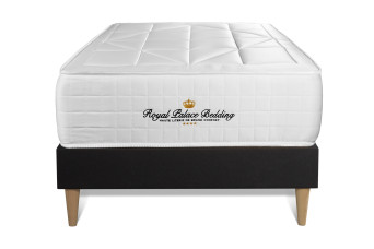 Ensemble Matelas Sommier 90x190 cm - Sommier Noir (en kit) - Windsor Ensemble Matelas Sommier 90x190 cm - Sommier Noir (en kit) - Windsor