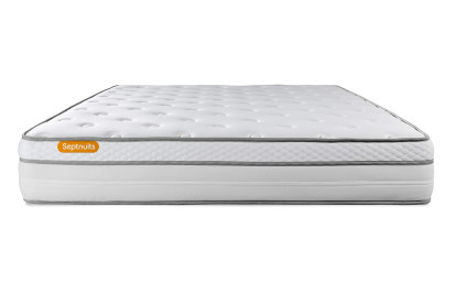 Matelas 160x200 cm Ressorts ensachés et Mémoire de forme - Memo Luxe