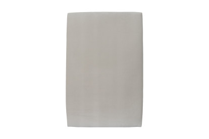 Lit 90x190 cm - Sommier tapissier H35 cm + tête de lit tapissée - Tissu Velours Gris Clair