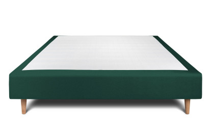 Sommier Tapissier 160x200 cm - H35 cm - Velours - Vert