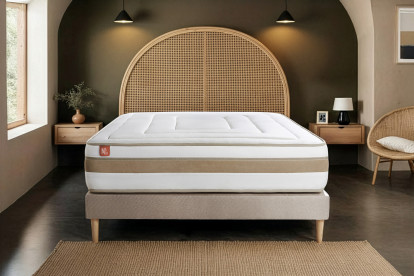 Matelas 90x190 cm Ressorts ensachés et Mémoire de forme - Le Raffiné