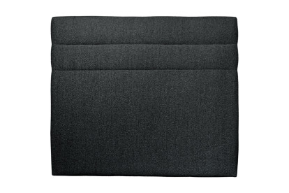 Tête de lit 200 cm Lignes - Tissu Bouclette Noir