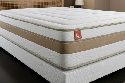 Ensemble Matelas Sommier 160x200 cm - 2 Sommiers Blanc - Le Raffiné