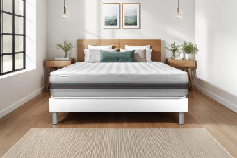 Matelas 200x200 cm Ressorts ensachés et Mémoire de forme - Vitalspring Recover