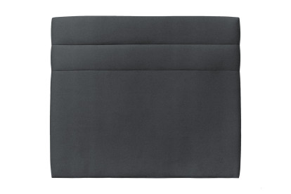 Tête de lit 135 cm Lignes - Tissu Velours Gris Anthracite
