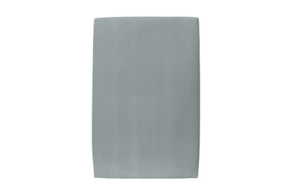 Lit 90x190 cm - Sommier tapissier H35 cm + tête de lit tapissée - Tissu Velours Gris Bleuté