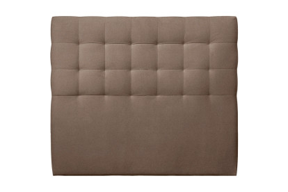 Tête de lit 140 cm Capitonnée - Tissu Velours Taupe