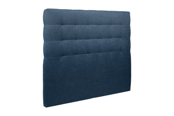 Tête de lit 200 cm Capitonnée - Tissu Toile Natté Bleu Ocean