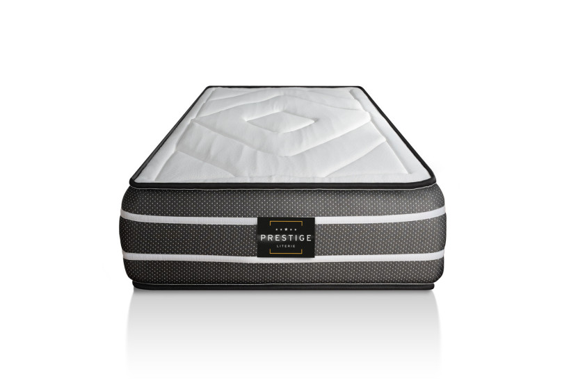 Ensemble Matelas Sommier 80x200 cm - Sommier Noir (déjà monté) - Exclusive