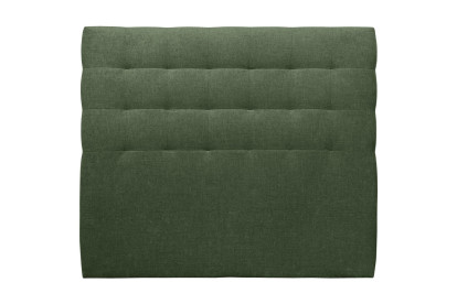 Tête de lit 200 cm Capitonnée - Tissu Toile Natté Vert Kaki
