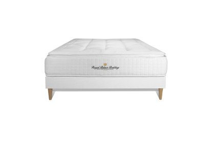 Ensemble Matelas Sommier 180x200 cm - Sommier Blanc (en kit) - George V