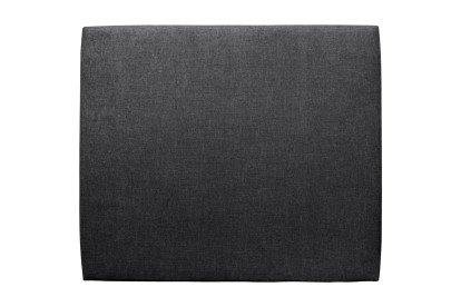 Tête de lit 200 cm Tapissée - Tissu Toile Natté Noir