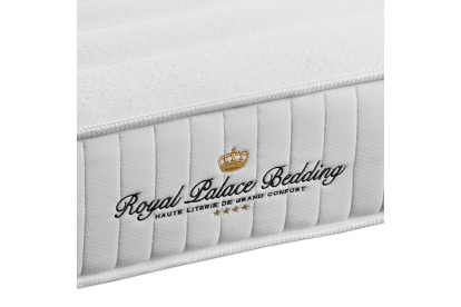 Pack lit complet 180x200 cm - Matelas + Sommier Noir (en kit) + 2 oreillers + Couette - Nottingham