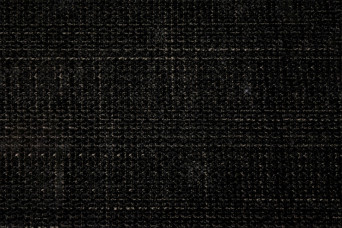 Lit 150x190 cm - Sommier tapissier H35 cm + tête de lit tapissée - Tissu Toile natté Noir