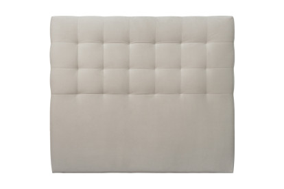 Tête de lit 150 cm Capitonnée - Tissu Velours Gris Clair